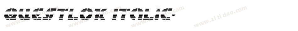 Questlok Italic字体转换